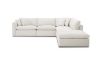 Picture of SKYLAR Feather-Filled Sectional Modular Fabric Sofa (Cream)