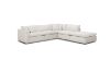 Picture of SKYLAR Feather-Filled Sectional Modular Fabric Sofa (Cream)