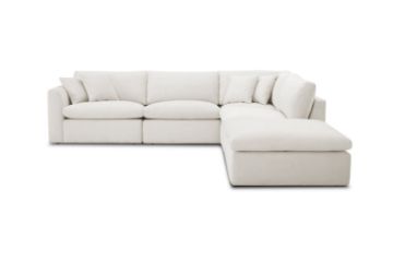 Picture of SKYLAR Sectional Modular Sofa (Cream) - Chaise Facing Right