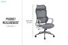 Picture of WELLS High Back Office Chair (Grey)