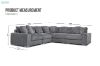 Picture of WINSTON Corduroy Modular Sofa (Grey)