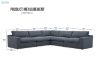 Picture of SPLENDOR  Feather Filled Fabric Corner Sofa (Dark Grey)