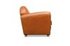 Picture of BOURBON 100% Genuine Silky Aniline Leather Club/Cigar 1 Seater Sofa/Armchair/Sofa Chair  