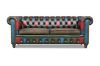 Picture of WILLIFORD 100% Genuine Leather Chesterfield Patchwork Sofa Range (Multicolor) -3 Seater