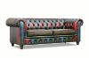 Picture of WILLIFORD 100% Genuine Leather Chesterfield Patchwork Sofa Range (Multicolor) -3 Seater