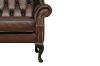 Picture of WILLIFORD 100% Genuine Leather Chesterfield High Back Wing Chair (Tobacco)