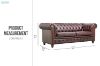 Picture of WILLIFORD 100% Genuine Leather Chesterfield Sofa Range (Maroon) - 3 Seater