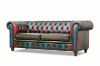 Picture of WILLIFORD 3/2 Seater 100% Genuine Leather Chesterfield Patchwork Sofa Range (Multicolor)