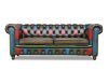 Picture of WILLIFORD Chesterfield Top Grain Patchwork Leather (Multicolor) - 3+2 Sofa Set