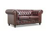 Picture of WILLIFORD 3/2 Seater 100% Genuine Leather Chesterfield Sofa Range (Maroon)