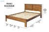 Picture of BAYARD Bed Frame in Single/King Single/Double/Queen Size (Solid Pine)