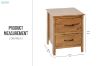 Picture of BAYARD 2-Drawer Bedside Table (Solid Pine)