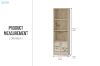 Picture of MOOK 180x57cm 3-Tier Bookshelf