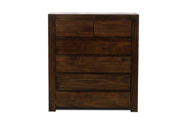 Picture of MALAGA 6 Drawer Tallboy (Walnut) 