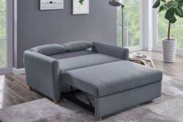 Picture of PRIMO Pull-Out 2 Seater Sofa Bed (Dark Grey)