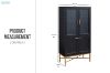 Picture of WILLA Dry Bar Cabinet (Black  & Gold)