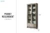 Picture of OTLEY Accent Corner Display Cabinet (Grey)