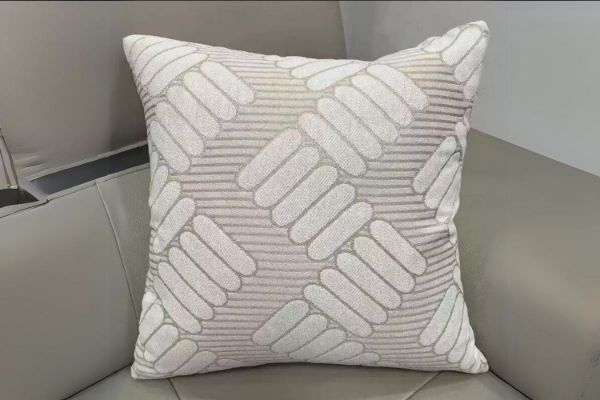 Picture of CBANNER SAPHIR Chiffon Fabric Cushion in Multiple Colours (45cm x 45cm) - Beige