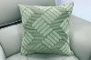 Picture of CBANNER SAPHIR Chiffon Fabric Cushion in Multiple Colours (45cm x 45cm) - Green