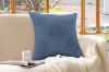 Picture of FRESH PUMPKIN Chenille Fabric Cushion with Inner in Multiple Colours (45x45cm) - Blue