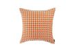Picture of HOUNDSTOOTH Linen Cushion with Inner in Multiple Colours (45x45cm) - Orange