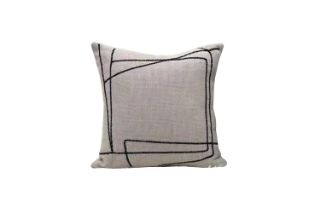 Picture of ABSTRACT STYLE Linen Cushion with Inner in Multiple Colours (45cm x 45cm) - Beige