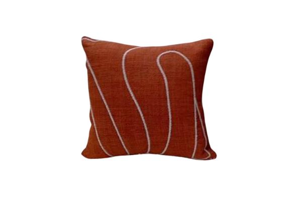 Picture of MUSICAL STAFF Linen Cushion in Multiple Colours  (45cm x 45cm) - Orange