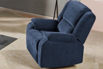 Picture of ALTO Reclining Sofa (Denim Blue) - 1 Seat Rocking (1R)