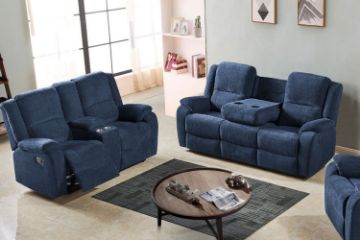 Picture of ALTO Reclining Sofa (Denim Blue) - 3RRC+2RRC Set