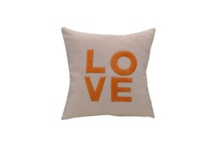 Picture of LOVE Woolen Plush Cushion with Inner in Multiple Colours (45cm x 45cm) - Beige