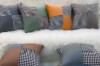 Picture of SQUARE Houndstooth Dark Brown Cushion with Inner (45x45cm)