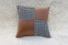 Picture of SQUARE Houndstooth Dark Brown Cushion with Inner (45x45cm)