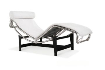 Picture of LC4 Italian Leather Chaise Lounge (White)