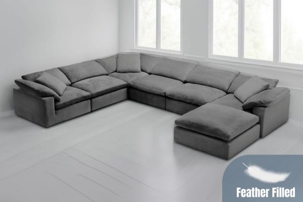 Picture of FEATHERSTONE Feather Filled Modular Sofa Range | Oil, Water & Dust Resistant Fabric