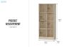 Picture of MOOK 180x80cm Bookshelf