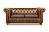 Picture of WILLIFORD 3/2 Seater Chesterfield Top Grain Leather Sofa Range (Tobacco)