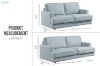 Picture of KOSTA 2/3 Seater Fabric Sofa Range 