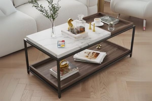 Picture of YUKON Coﬀee Table with 2 Removable Trays