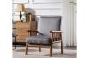 Picture of [FLOOR MODEL CLEARANCE] BARNHOUSE Velvet Armchair (Grey)