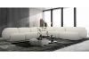 Picture of [FLOOR MODEL CLEARANCE] SUMMIT Fabric Modular Corner Sofa (White) - 6PC Big Corner Set