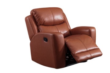 Picture of [FLOOR MODEL CLEARANCE] HARRY 1R Air Leather Sofa Range (Orange)