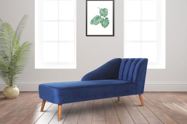 Picture of  [FLOOR MODEL CLEARANCE] MONTANA Velvet Chaise/Daybed (Blue)