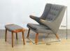 Picture of  [FLOOR MODEL CLEARANCE] PAPA BEAR Chair with Ottoman *Wool