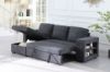 Picture of [FLOOR MODEL CLEARANCE] LUCENA Reversible Sectional Sofa Bed with Storage (Dark Grey)