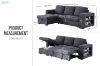 Picture of [FLOOR MODEL CLEARANCE] LUCENA Reversible Sectional Sofa Bed with Storage (Dark Grey)