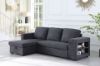 Picture of [FLOOR MODEL CLEARANCE] LUCENA Reversible Sectional Sofa Bed with Storage (Dark Grey)