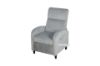 Picture of [FLOOR MODEL CLEARANCE] AMINAH Push-Back Reclining Velvet Chair (Light Grey)