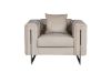 Picture of [FLOOR MODEL CLEARANCE] ASTRA 1-Seater Velvet Sofa (Cream)