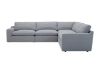 Picture of [FLOOR MODEL CLEARANCE] SPLENDOR Feather Filled Fabric Corner Sofa (Light Grey)