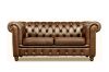 Picture of WILLIFORD 3/2 Seater 100% Genuine Leather Chesterfield Sofa Range (Tobacco)